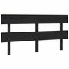 vidaXL Cabeceira de cama 164x3x81 cm pinho maci&ccedil;o preto