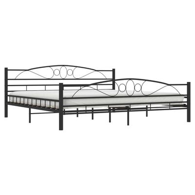 vidaXL Estrutura de cama 200x200 cm aço preto