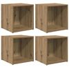 vidaXL Conjunto de m&oacute;vel de TV 4 pcs Carvalho Artesanal