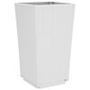 vidaXL Vasos/floreiras 4 pcs 32,5x32,5x57 cm PP branco