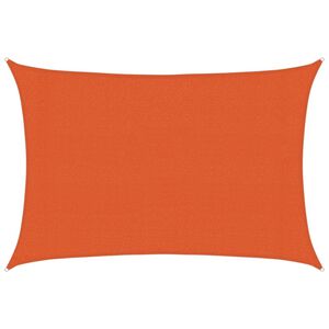 vidaXL Para-sol estilo vela 160 g/m&sup2; 3x4 m PEAD laranja