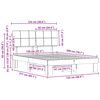 vidaXL Estrutura de Cama com Cabeceira Estofada Preto 120 x 200 cm