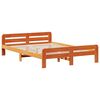 vidaXL Cama sem colch&atilde;o 160x200 cm madeira pinho maci&ccedil;o castanho-mel
