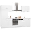 vidaXL 7 pcs conjunto arm&aacute;rios de cozinha derivados de madeira Lyon branco