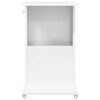 vidaXL Mesa Lateral com roda Branco 40 x 35 x 60 cm Madeira processada