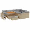 vidaXL Conjunto de Sof&aacute; de Jardim 12 unid. 9-N&uacute;mero de lugares