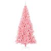 vidaXL &Aacute;rvore de Natal com 300 LEDs com suporte Rosa 240 cm PVC