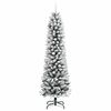 vidaXL &Aacute;rvore de Natal Artificial Branco 180 cm PVC, Metal e Pl&aacute;stico