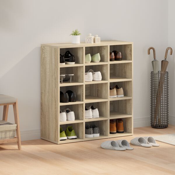 vidaXL Arm&aacute;rio de Sapatos Carvalho Sonoma 77,5 x 30 x 83,5 cm