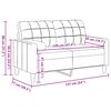 vidaXL Sof&aacute; 2 lug. c/ almofadas decorativas 120 cm veludo verde-escuro