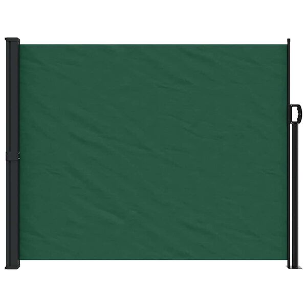 vidaXL Toldo lateral retr&aacute;til 160x300 cm verde-escuro