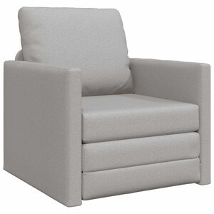 vidaXL Sof&aacute;-Cama Cinza Nuvem 74 x 77 x 81 cm tecido