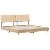 vidaXL Cama de casal com cabeceira Carvalho sonoma e creme