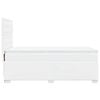 vidaXL Cama com molas/colch&atilde;o 100x200 cm couro artificial branco