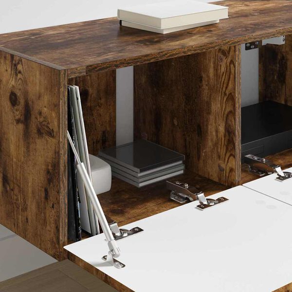 vidaXL Arm&aacute;rio de TV de Parede Carvalho Defumado 78,5 x 31 x 29,5 cm