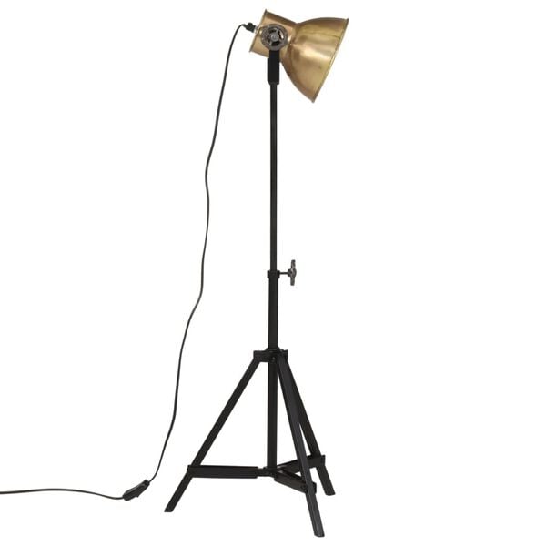 vidaXL Candeeiro de p&eacute; 25 W 35x35x65/95 cm E27 bronze antigo