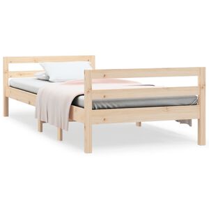 vidaXL Cama sem colch&atilde;o 90x190 cm madeira de pinho maci&ccedil;a