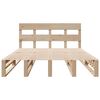 vidaXL Cama sem colch&atilde;o 140x190 cm madeira de pinho maci&ccedil;a