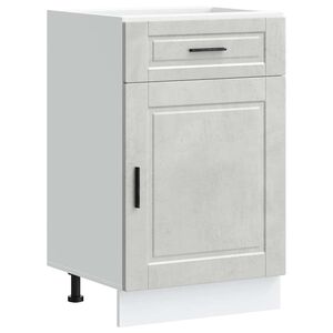 vidaXL Arm&aacute;rio base cozinha Porto derivados madeira cinzento cimento