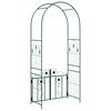 vidaXL Arco de Jardim com bloqueio Verde 102 x 50 x 218 cm