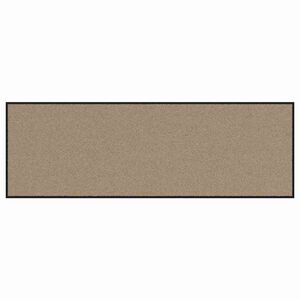vidaXL Tapete de Entrada Bege e Preto 60 x 180 cm 100% Poliamida