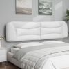 vidaXL Almofad&atilde;o de cabeceira Hvar 200 cm couro artificial branco