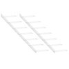 vidaXL Garrafeira de parede para 7 garrafas metal branco