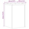 vidaXL Suportes p/ plantas 2 pcs 20x20x30 cm derivados madeira branco