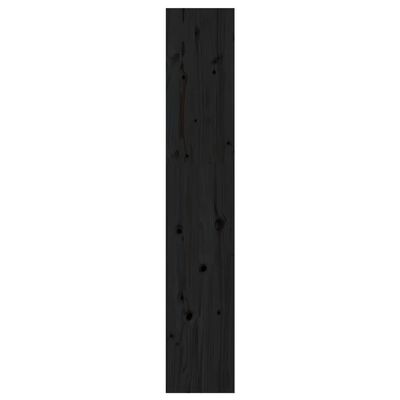 vidaXL Estante/divisória 60x30x167,5 cm madeira pinho maciça preto