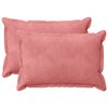 vidaXL Capa almofada 2 pcs HOUTEN Rosa 40 x 60 cm Veludo