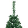 vidaXL Meia árvore de Natal artificial com suporte 120 cm PVC verde