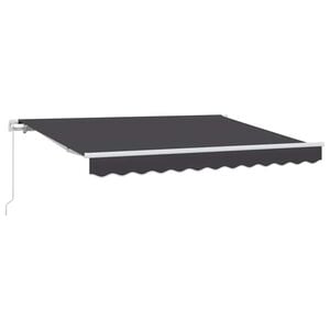 vidaXL Toldo Retr&aacute;til Manual Antracite 250 x 200 cm tecido