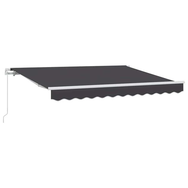 vidaXL Toldo Retr&aacute;til Manual Antracite 250 x 200 cm tecido