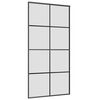 vidaXL Porta desliz. c/ conj. ferragens 102,5x205cm vidro ESG preto