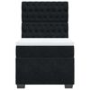 vidaXL Cama com molas/colch&atilde;o 80x200 cm veludo preto