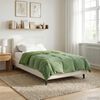 vidaXL Duvet de Ano Inteiro Colchonete Verde 140 x 200 cm Microfibra