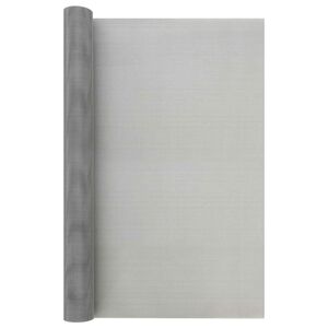vidaXL Tela de Malha 80 x 500 cm 30 Mesh A&ccedil;o Inoxid&aacute;vel 201 Prateado
