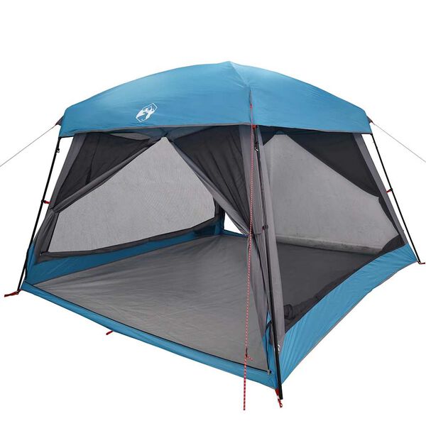 vidaXL Tenda familiar estilo cabana para 6 pessoas imperme&aacute;vel azul