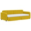 vidaXL Sof&aacute;-cama com gavet&atilde;o e gavetas 80x200 cm veludo amarelo