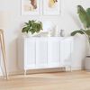 vidaXL Portas de arm&aacute;rio 4 pcs design de persiana 61,5x29,5 cm branco