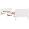 vidaXL Estrutura da Cama Branco 80 x 200 cm Madeira processada