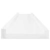 vidaXL Prateleiras de parede 2 pcs 100x9x3 cm branco brilhante