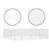 vidaXL Canil de exterior 8x8x2 m a&ccedil;o galvanizado prateado