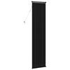 vidaXL Cortina Veneziana Manual Ajust&aacute;vel Preto 213 x 60 cm PVC