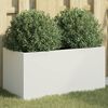 vidaXL Vaso/floreira 62x30x29 cm a&ccedil;o branco