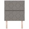 vidaXL Cabeceira com cabeceira Cinzento-acastanhado 80 cm tecido
