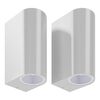 vidaXL Candeeiros exteriores com ilumina&ccedil;&atilde;o superior e inferior 2 pcs