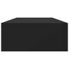 vidaXL Prateleiras de parede c/ gavetas 2 pcs MDF 60x23,5x10 cm preto