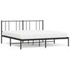 vidaXL Estrutura de cama com cabeceira 193x203 cm metal preto