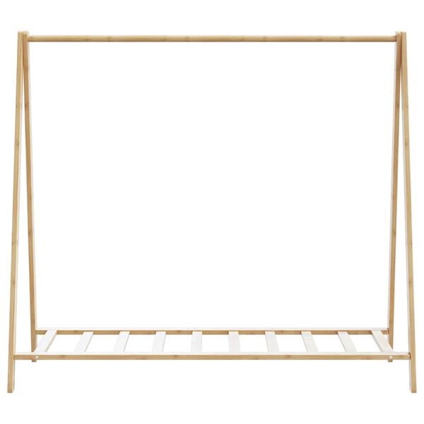 vidaXL Roupeiro com prateleiras 106x34x102 cm bambu